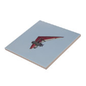 Gemotoriseerde hangglider tegeltje (Zijkant)