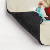 Gemotoriseerde kerstman muismat (Hoek)