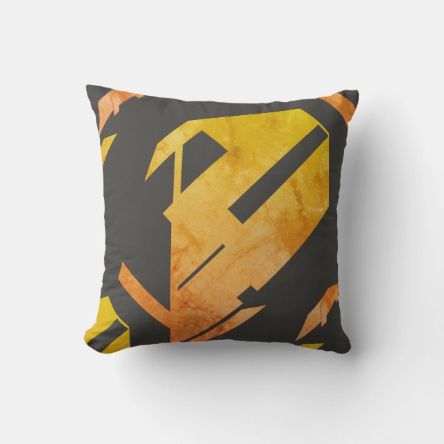 Gemotteld Gold-Sinaasappel voor een extractief kol Kussen (Voorkant)