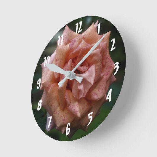 Gemotteld perzikaanventilator ronde klok (Hoek)