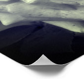 Gemotteld Roos zwart-wit Poster (Hoek)