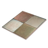 Gemottled gemarmerde aardtoonset van 4 wanddecor-k tegeltje (Zijkant)