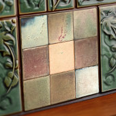 Gemottled gemarmerde aardtoonset van 9 wanddecor c tegeltje