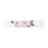 Gemoute Blush Pink Floral | Donkere Waterverf Uitnodigingen Wikkel (Vlak)
