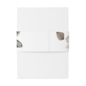 Gemoute Blush Pink Floral | Donkere Waterverf Uitnodigingen Wikkel (Achterkant Voorbeeld)