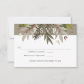 Gemoute botanisch |Moss Grey & Red | Weddenschap R (Voorkant)