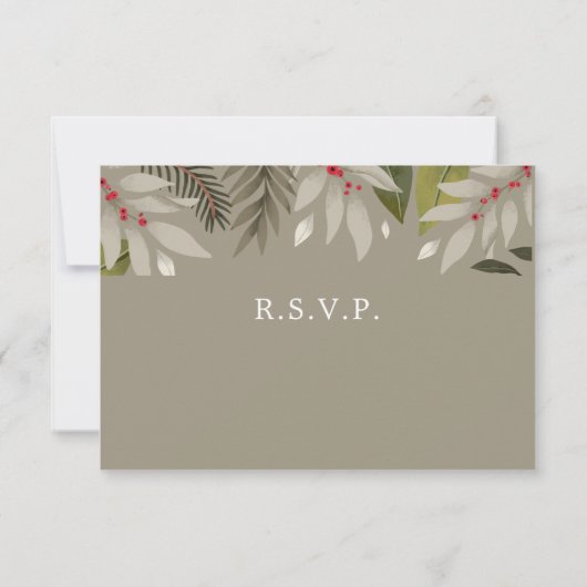 Gemoute botanisch |Moss Grey & Red | Weddenschap R (Achterkant)