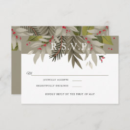 Gemoute botanisch |Moss Grey & Red | Weddenschap R