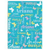 Gemoute regenboogvlinder, douanenaam Ariana aqua Klembord (Achterkant)