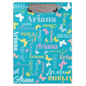 Gemoute regenboogvlinder, douanenaam Ariana aqua Klembord (Voorkant)