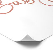 Gemoute Tones Boho Rainbow Baby shower Welkom Poster (Hoek)