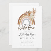 Gemouteerde regenboog WILD 1 eerste uitnodiging (Voorkant / Achterkant)