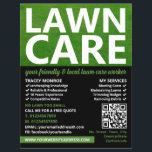 Gemouweerd gazon, Graszorg Flyer<br><div class="desc">Mowed Lawn,  Lawn Care Services Adverteren Flyer door The Visitekaartje Store.</div>