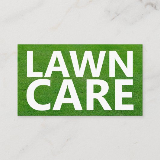 Gemouweerd gazon, Graszorg Visitekaartje (Voorkant)