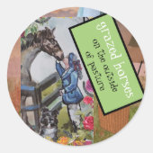 GEMOWDE WEEFSELSTICKER RONDE STICKER (Voorkant)