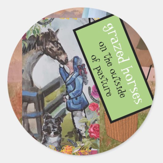 GEMOWDE WEEFSELSTICKER RONDE STICKER (Voorkant)