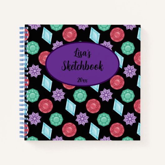 Gems and Jewels Sketchbook Notitieboek (Voorkant)
