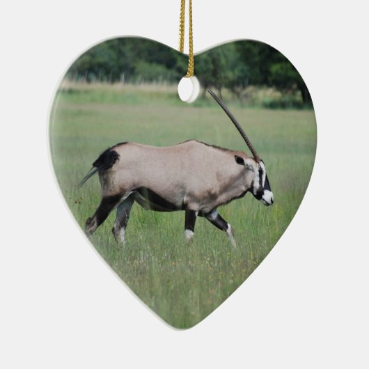 Gemsbok antelope keramisch ornament (Rechts)