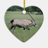 Gemsbok antelope keramisch ornament (Voorkant)