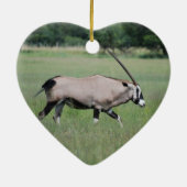 Gemsbok antelope keramisch ornament (Achterkant)