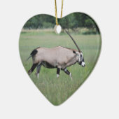 Gemsbok antelope keramisch ornament (Links)