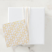 Gemstenen Abstract Modern Print Metallic Bedankjes Labels (Met doos)