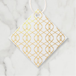 Gemstenen Abstract Modern Print Metallic Bedankjes Labels