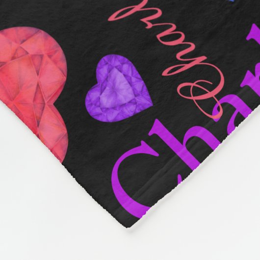 Gemstenen hekelt de douanenaam kleurful Charlotte Fleece Deken (Hoek)