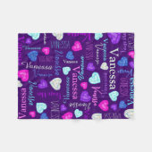 Gemstenen hekelt de douanenaam kleurful Vanessa Fleece Deken (Voorkant (Horizontaal))