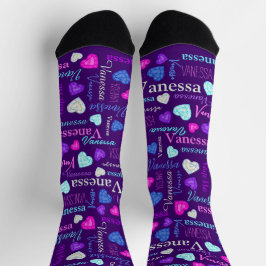 Gemstenen hekelt de douanenaam kleurful Vanessa Sokken