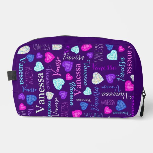 Gemstenen hekelt de douanenaam kleurful Vanessa Toilettasje (Voorkant)