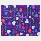 Gemstenen heten de douanenaam kleurrijke Raelynne Fleece Deken (Voorkant (Horizontaal))