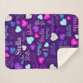 Gemstenen heten de douanenaam kleurrijke Stella Sherpa Deken (Voorkant (horizontaal))