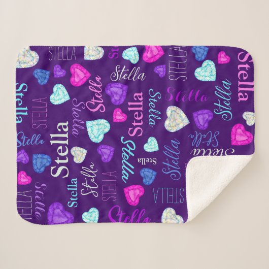 Gemstenen heten de douanenaam kleurrijke Stella Sherpa Deken (Voorkant (horizontaal))