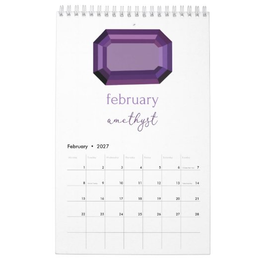 Gemstenen Kalender (Feb 2027)