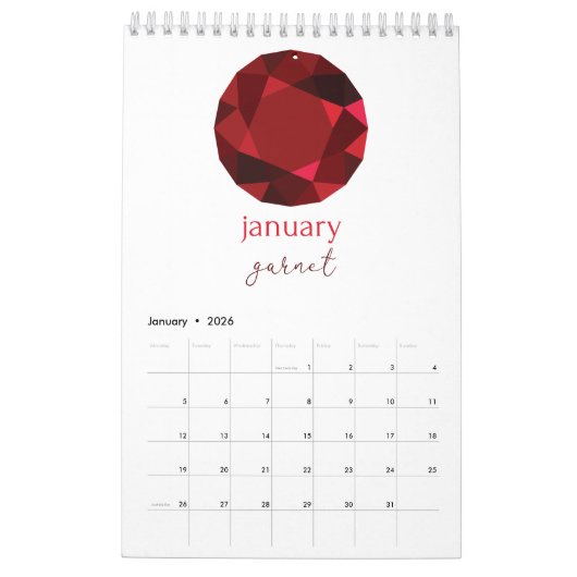 Gemstenen Kalender (Jan 2026)
