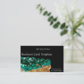 Gemstenen Minerale Stone Rock Emerald Visitekaartje (Staand voorkant)