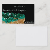 Gemstenen Minerale Stone Rock Emerald Visitekaartje (Voorkant / Achterkant)