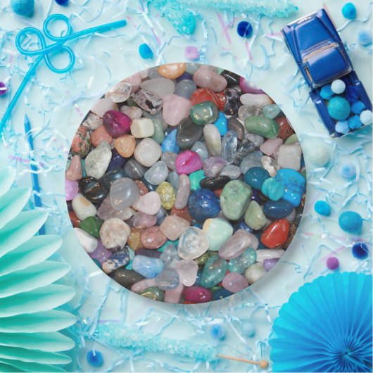 Gemstenen Papieren Bordje (Feest)