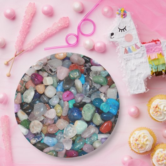 Gemstenen Papieren Bordje (Feest)