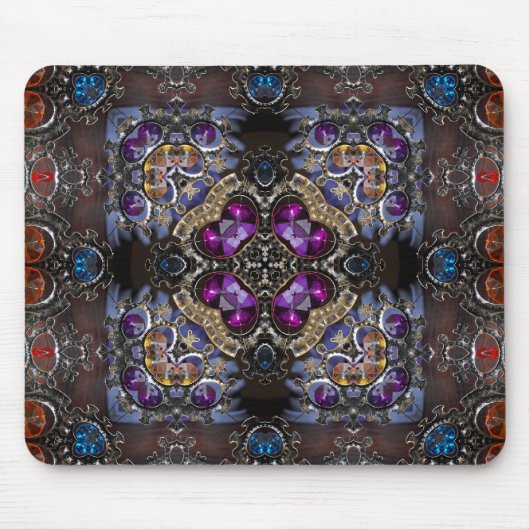 Gemstenen Squared Muismat (Voorkant)