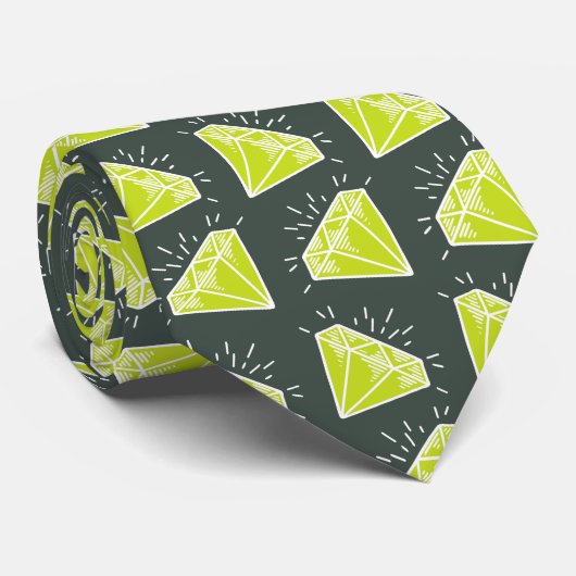 Gemstone 1st Jubileum of peridot green event Stropdas (Opgerold)