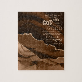Gemstone Agate Romans 8:28 Bijbelversie Legpuzzel