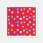 Gemstone and Jewels Red Servet (Voorkant)