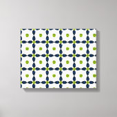 Gemstone Art, Blue and Yellow Canvas Afdruk (Voorkant)