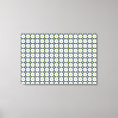 Gemstone Art, Blue and Yellow Canvas Afdruk (Voorkant)