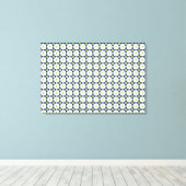 Gemstone Art, Blue and Yellow Canvas Afdruk (Insitu (Houten vloer))