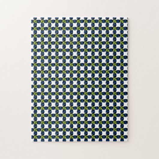 Gemstone Art, Blue and Yellow Legpuzzel (Verticaal)
