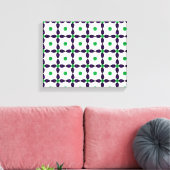 Gemstone Art, Green en Paars Canvas Afdruk (Insitu (Woonkamer))