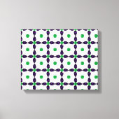 Gemstone Art, Green en Paars Canvas Afdruk (Voorkant)